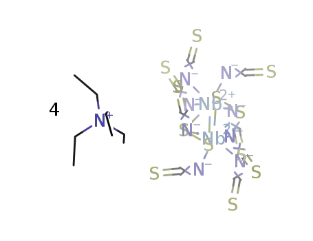 (tetraethylammonium)4[(Nb2S4)(isothiocyanate)8]