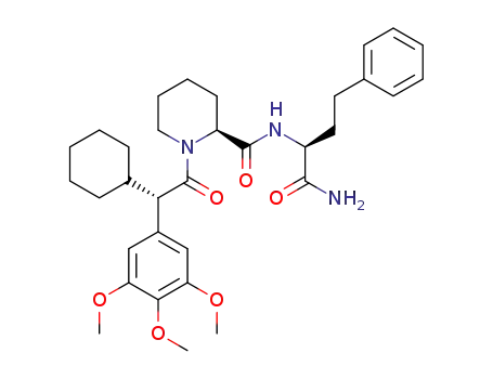 (S)-N-((S)-1-amino-1-oxo-4-phenylbutan-2-yl)-1-((S)-2-cyclohexyl-2-(3,4,5-trimethoxyphenyl)acetyl)piperidine-2-carboxamide