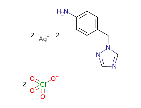 [Ag2(μ2-1-(4-aminobenzyl)-1,2,4-triazole)(μ3-1-(4-aminobenzyl)-1,2,4-triazole)(perchlorate)].(perchlorate)
