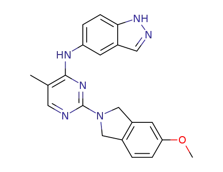 N-(2-(5-methoxyisoindolin-2-yl)-5-methylpyrimidin-4-yl)-1H-indazol-5-amine