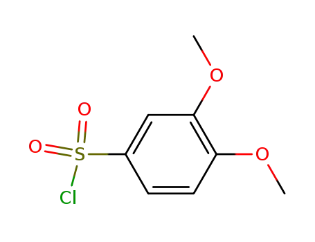 Molecular Structure of 23095-31-0 (3,4-DIMETHOXYBENZENESULFONYL CHLORIDE)