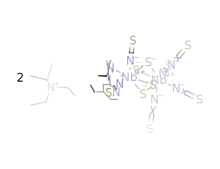 (tetraethylammonium)2[(Nb2S4)(isothiocyanate)6(di-(4,4'-nonyl)-2,2'-bipyridine)]