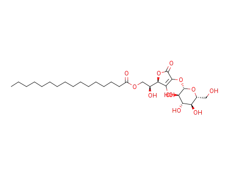(S)-2-hydroxy-2-((R)-3-hydroxy-5-oxo-4-((2S,3R,4S,5S,6R)-3,4,5-trihydroxy-6-(hydroxymethyl)tetrahydro-2H-pyran-2-yloxy)-2,5-dihydrofuran-2-yl)ethyl palmitate