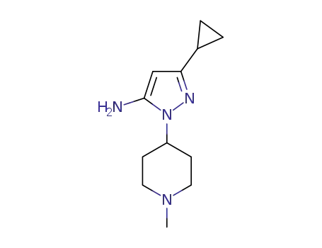 3-cyclopropyl-1-(1-methylpiperidin-4-yl)-1H-pyrazol-5-amine