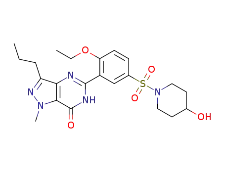 5-(2-ethoxy-5-((4-hydroxypiperidin-1-yl)sulfonyl)phenyl)-1-methyl-3-propyl-1H-pyrazolo[4,3-d]pyrimidin-7(6H)-one
