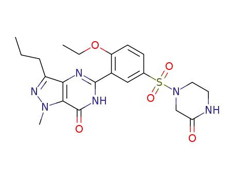 5-(2-ethoxy-5-((3-oxopiperazin-1-yl)sulfonyl)phenyl)-1-methyl-3-propyl-1H-pyrazolo[4,3-d]pyrimidin-7(6H)-one
