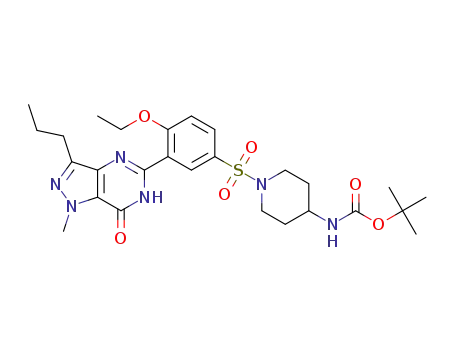 tert-butyl (1-((4-ethoxy-3-(1-methyl-7-oxo-3-propyl-6,7-dihydro-1H-pyrazolo[4,3-d]pyrimidin-5-yl)phenyl)sulfonyl)piperidin-4-yl)carbamate