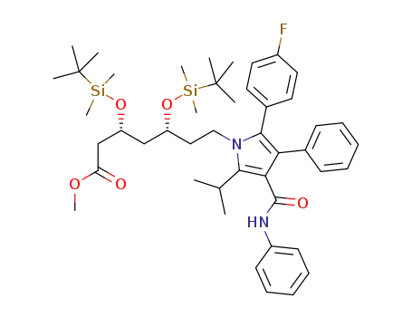 (3R,5R)-methyl 3,5-bis((tert-butyldimethylsilyl)oxy)-7-(2-(4-fluorophenyl)-5-isopropyl-3-phenyl-4-(phenylcarbamoyl)-1H-pyrrol-1-yl)heptanoate