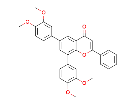 6,8-bis(3,4-dimethoxyphenyl)flavone