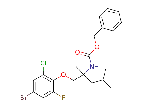 benzyl (1-(4-bromo-2-chloro-6-fluorophenoxy)-2,4-dimethylpentan-2-yl)carbamate