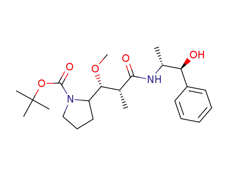 tert-butyl (S)-2-((1R,2R)-3-(((1S,2R)-1-hydroxy-1-phenylpropan-2-yl)amino)-1-methoxy-2-methyl-3-oxopropyl)pyrrolidine-1-carboxylate