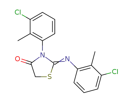 3-(3-chloro-2-methylphenyl)-2-(3-chloro-2-methylphenylimino)-1,3-thiazolidine-4-one