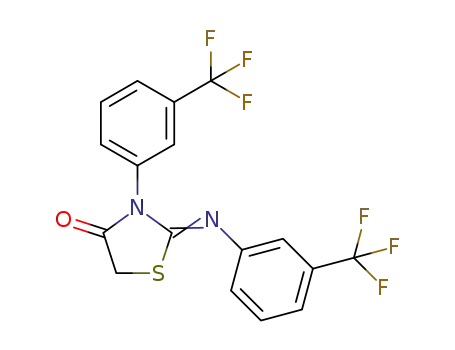 3-(3-trifluoromethylphenyl)-2-(3-trifluoromethylphenylimino)-1,3-thiazolidine-4-one