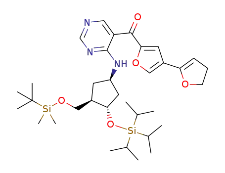 [4-({(1R,3R,4S)-3-({[tert-butyl(dimethyl)silyl]oxy}methyI)-4-[(triisopropylsilyl)oxy]cyclopentyl}amino)pyrimidin-5-yl](4,5-dihydro-2,3'-bifuran-5'-yl)methanone