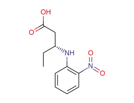 (R)-3-((2-nitrophenyl)amino)pentanoic acid