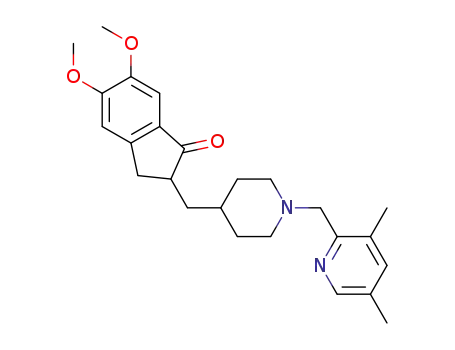2-((1-((3,5-dimethylpyridin-2-yl)methyl)piperidin-4-yl)methyl)-5,6-dimethoxy-2,3-dihydro-1H-inden-1-one