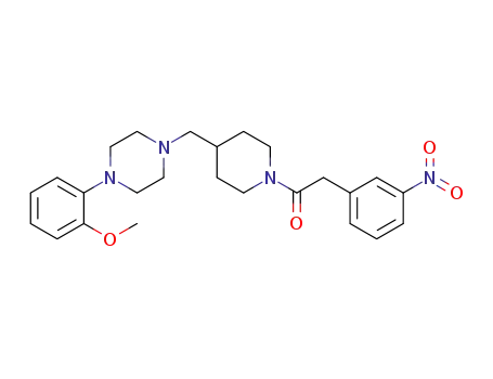 1-(4-{[4-(2-methoxyphenyl)piperazin-1-yl]methyl}piperidin-1-yl)-2-(3-nitrophenyl)ethanone