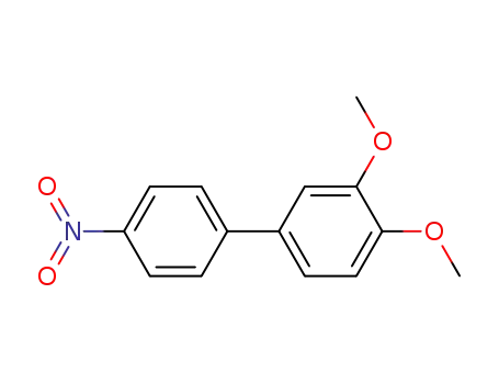 Molecular Structure of 17190-03-3 (1,1'-Biphenyl, 3,4-dimethoxy-4'-nitro-)