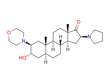 3α-hydroxy-2β-(4-morpholinyl)-16β-(1-pyrrolidinyl)-5α-androstan-17-one