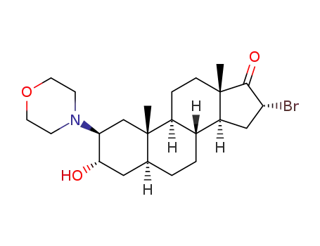 3α-hydroxy-2β-(4-morpholinyl)-16α-bromo-5α-androstan-17-one