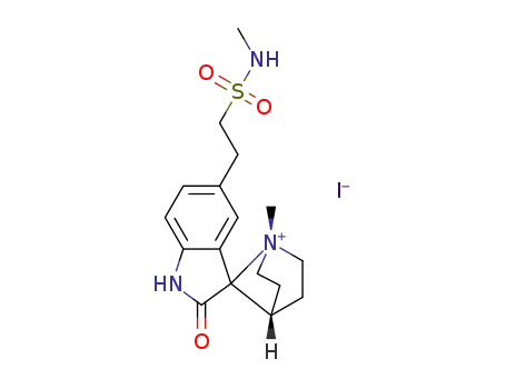 1-methyl-5'-(2-(N-methylsulfamoyl)ethyl)-2'-oxo-1-azaspiro[bicyclo[2.2.1]heptane-7,3'-indolin]-1-ium iodide