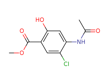 Methyl 4-acetylamino-5-chloro-2-hydroxybenzoate                                                                                                                                                         (24190-77-0)