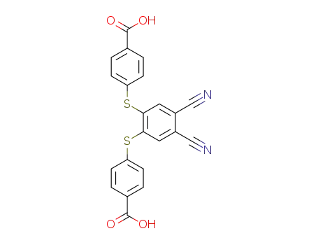 4,4′-((4,5-dicyano-1,2-phenylene)bis(sulfanediyl))dibenzoic acid