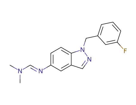 (E)-N'-(1-(3-fluorobenzyl)-1H-indol-5-yl)-N,N-dimethylformamide