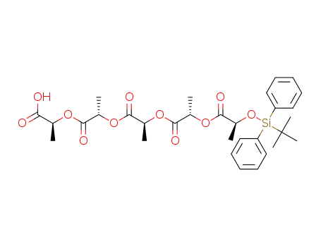 (S)-2-(tert-butyldiphenylsilanyloxy)propionic acid (S)-1-{(S)-1-[(S)-1-((S)-1-carboxyethoxycarbonyl)ethoxycarbonyl]ethoxycarbonyl}ethyl ester