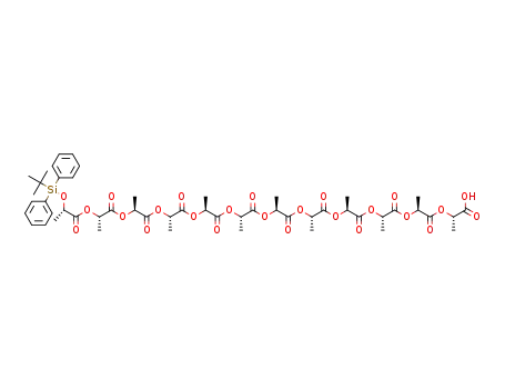 (2S)-2-{[(2S)-2-{[(2S)-2-{[(2S)-2-{[(2S)-2-{[(2S)-2-{[(2S)-2-{[(2S)-2-{[(2S)-2-{[(2S)-2-{[(2S)-2-{[(2S)-2-[(tert butyldiphenylsilyl)oxy]propanoyl]oxy}propanoyl]oxy}propanoyl]oxy}propanoyl]oxy}propanoyl]oxy}propanoyl]oxy}propanoyl]oxy}propanoyl]oxy}propanoyl]oxy}propanoyl]oxy}propanoyl]oxy}propanoic acid