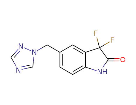 5-((1H-1,2,4-triazol-1-yl)methyl)-3,3-difluoroindolin-2-one