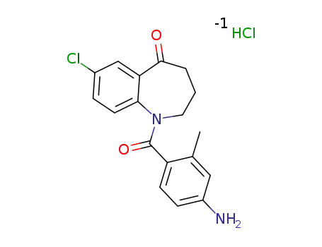 1-(4-amino-2-methylbenzoyl)-7-chloro-5-oxo-2,3,4,5-tetrahydro-1H-1-benzazepine hydrochloride