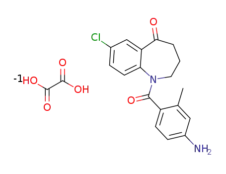 1-(4-amino-2-methylbenzoyl)-7-chloro-5-oxo-2,3,4,5-tetrahydro-1H-1-benzazepine oxalate