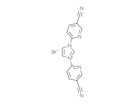1,3-bis(5-cyanopyridin-2-yl)-1H-imidazolium bromide