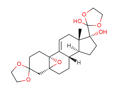 3,3,20,20-bis(ethylenedioxy)-17α-hydroxy-5α,10α-epoxy-19-norpregna-9(11)-ene