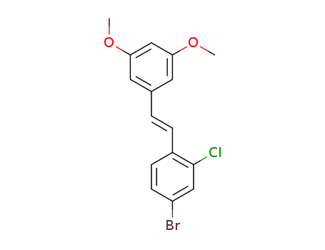 5-[(1E)-2-(2-chloro-4-bromophenyl)ethenyl]-1,3-dimethoxybenzene