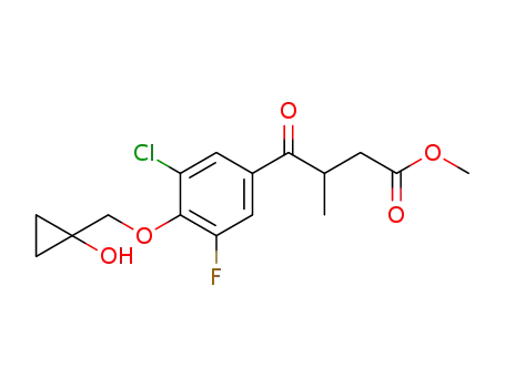 methyl 4-{3-chloro-5-fluoro-4-[(1-hydroxycyclopropyl)methoxy]phenyl}-3-methyl-4-oxobutanoate