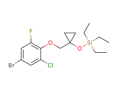 {1-[(4-bromo-2-chloro-6-fluorophenoxy)methyl]cyclopropyloxy}triethylsilane