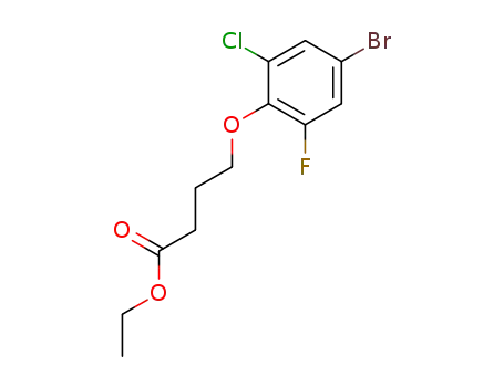 4-(4-bromo-2-chloro-6-fluorophenoxy)butanoic acid ethyl ester