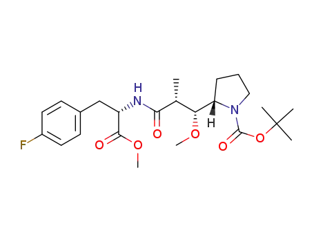 (S)-tert-butyl 2-((1R,2R)-3-(((S)-3-(4-fluorophenyl)-1-methoxy-1-oxopropan-2-yl)amino)-1-methoxy-2-methyl-3-oxopropyl)pyrrolidine-1-carboxylate