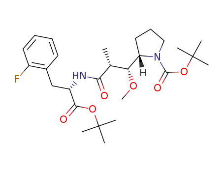 (S)-tert-butyl 2-((1R,2R)-3-(((S)-1-(tert-butoxy)-3-(2-fluorophenyl)-1-oxopropan-2-yl)amino)-1-methoxy-2-methyl-3-oxopropyl)pyrrolidine-1-carboxylate