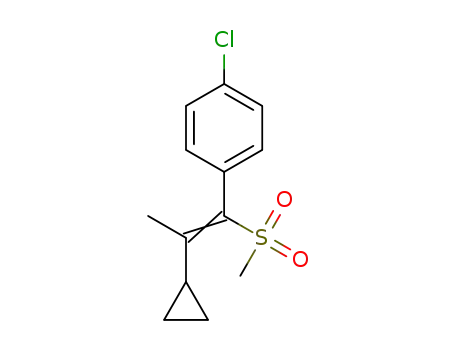 1-chloro-4-(2-cyclopropyl-1-methylsulfonylpropen-1-yl)benzene
