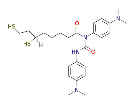 N-((R)-6,8-dimercapto-octanoyl)-N,N'-bis-(4-dimethylamino-phenyl)-urea