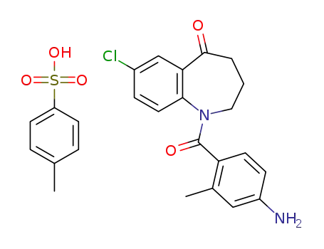 1-(4-amino-2-methylbenzoyl)-7-chloro-5-oxo-2,3,4,5-tetrahydro-1H-1-benzazepine p-toluenesulfonate