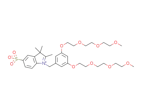 N-(3,5-bis(2-(2-methoxyethoxy)ethoxy)ethoxy)benzyl-2,3,3-trimethyl-5-sulfo-3H-indole