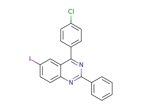 4-(4-chlorophenyl)-6-iodo-2-phenylquinazoline