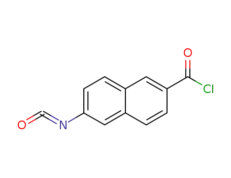 Molecular Structure of 100125-22-2 (2-Naphthalenecarbonyl chloride, 6-isocyanato-)