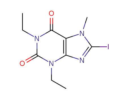 1,3-diethyl-8-iodo-7-methylpurine-2,6-dione