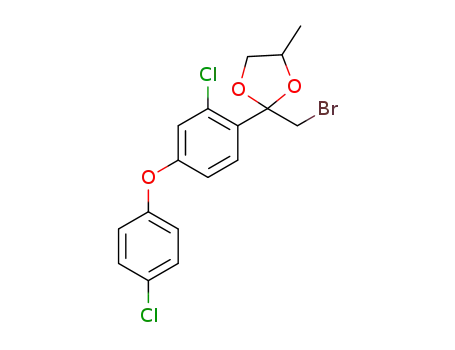 2-(bromomethyl)-2-(2-chloro-4-(4-chlorophenoxy)phenyl)-4-methyl-1,3-dioxolane