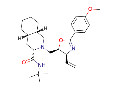 (3S,4aS,8aS)-N-tert-butyl-2-(((4S,5R)-2-(4-methoxyphenyl)-4-vinyl-4,5-dihydrooxazol-5-yl)methyl)decahydroisoquinoline-3-carboxamide